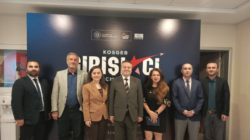 KOSGEB ziyareti sonrası fotoğraf çekimi